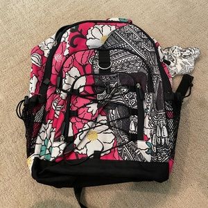 Pottery Barn floral backpack, used, like new condition